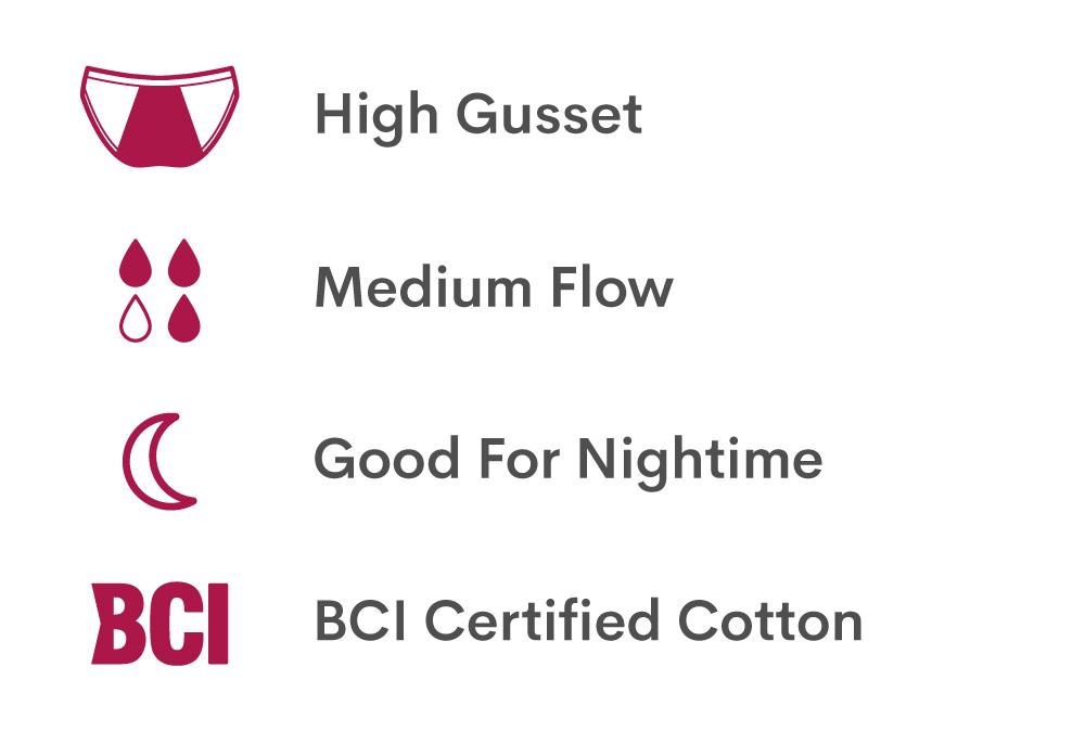 WUKA Basics Hipster- Medium Flow. Eco-friendly, leak-proof solution for a
sustainable period