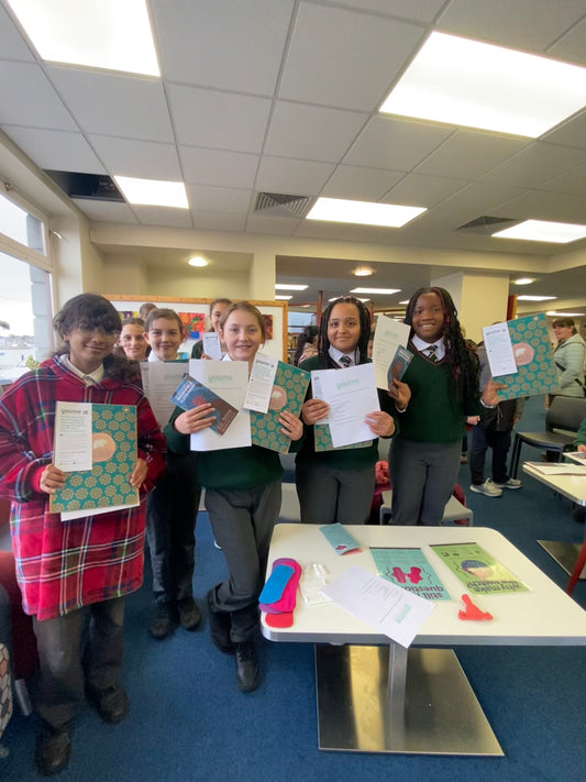 First Cloth Pad Starter Kits donated to St. Mary's Pupils in Dungarvan