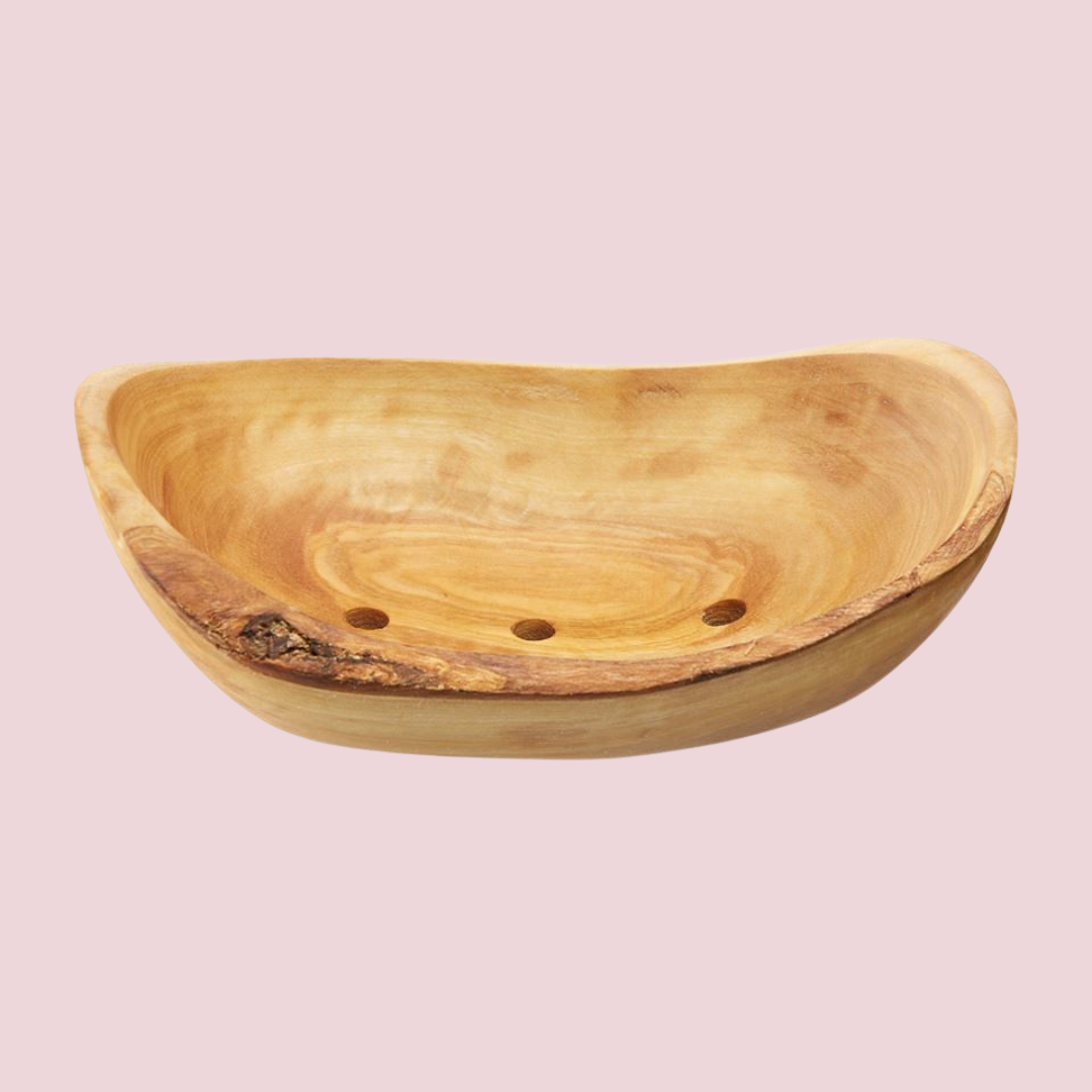Olive Wood Soap Dish - Large
