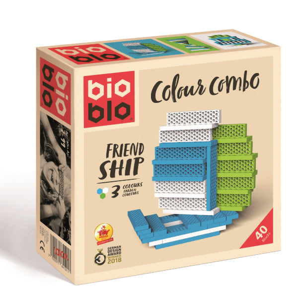 Bioblo Eco Rainbow Construction Blocks - Sustainable building blocks for eco-friendly play