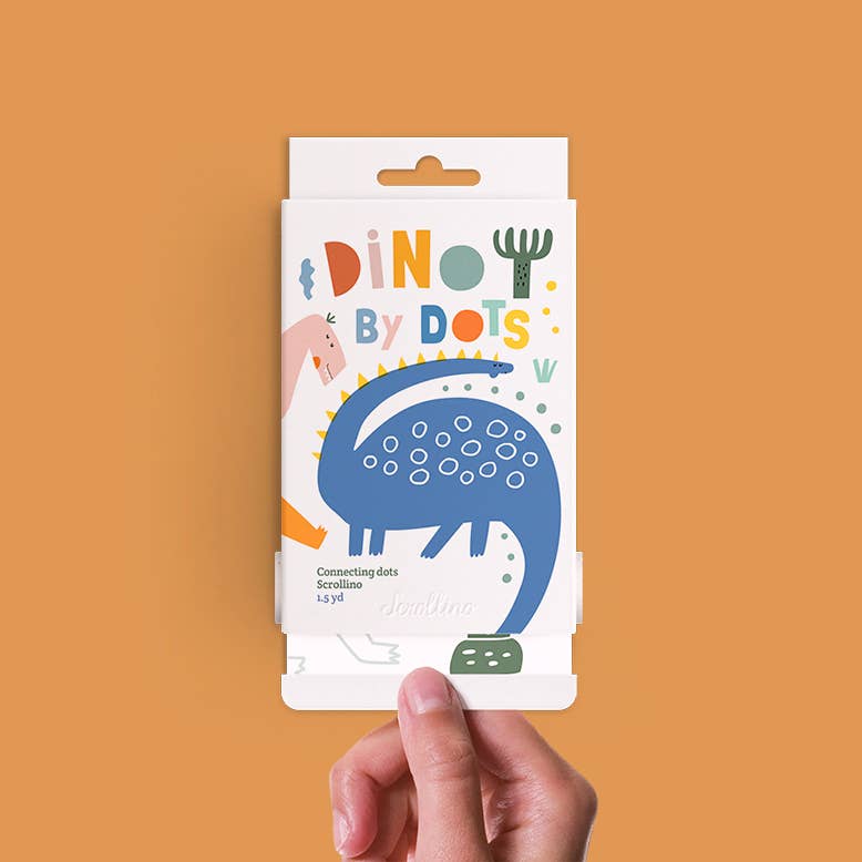 DINO by Dots - Eco-friendly and interactive scroll for imaginative and sustainable discovery.