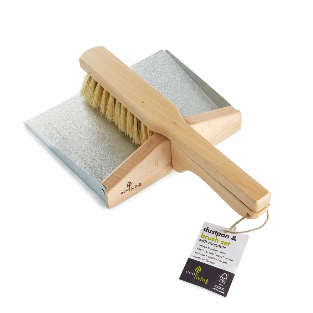ecoLiving-dustpan-set-with-magnets Eco-friendly cleaning tools with ergonomic design