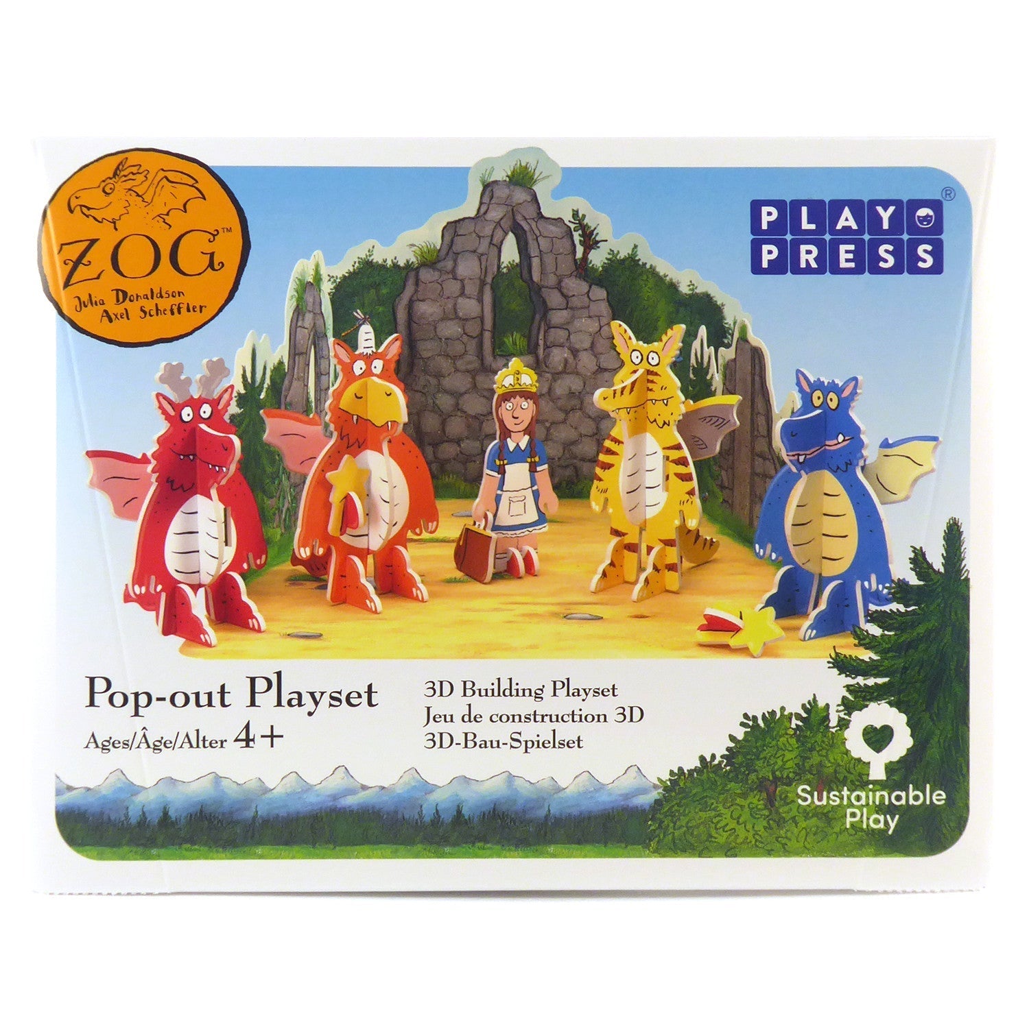 PlayPress Zog Playset - Eco-friendly and creative set for imaginative and sustainable storytelling