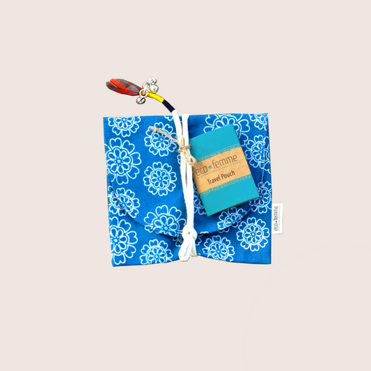 Carry Pouch for Cloth Sanitary Pads - Eco-friendly and washable pouch for discreet storage of csp's
