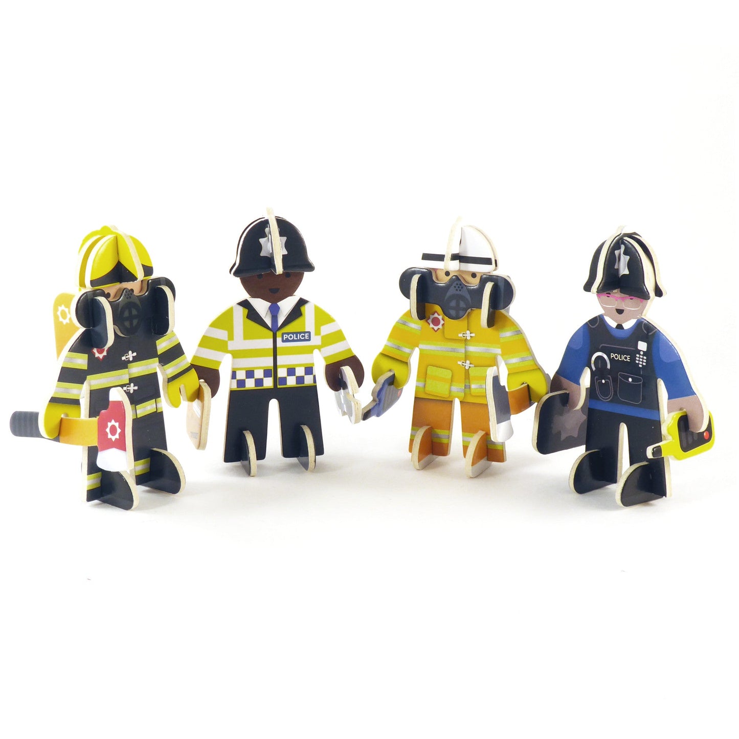 PlayPress Rescue Team - Eco-friendly and imaginative set for creative and sustainable play