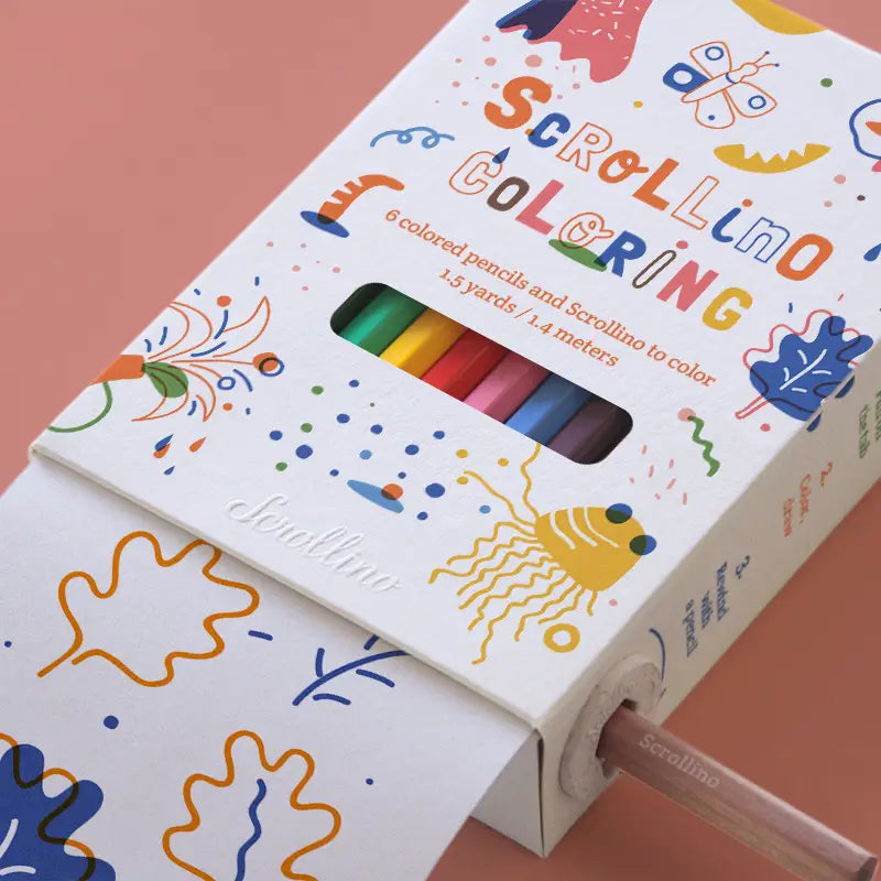 Eco-friendly and interactive scroll for imaginative and sustainable colouring adventures