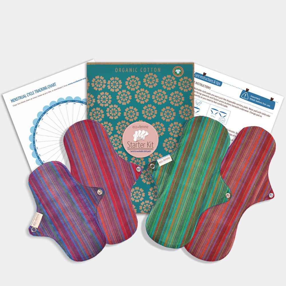 Sustainable and comfortable menstrual care kit, designed for an eco-conscious and vibrant period