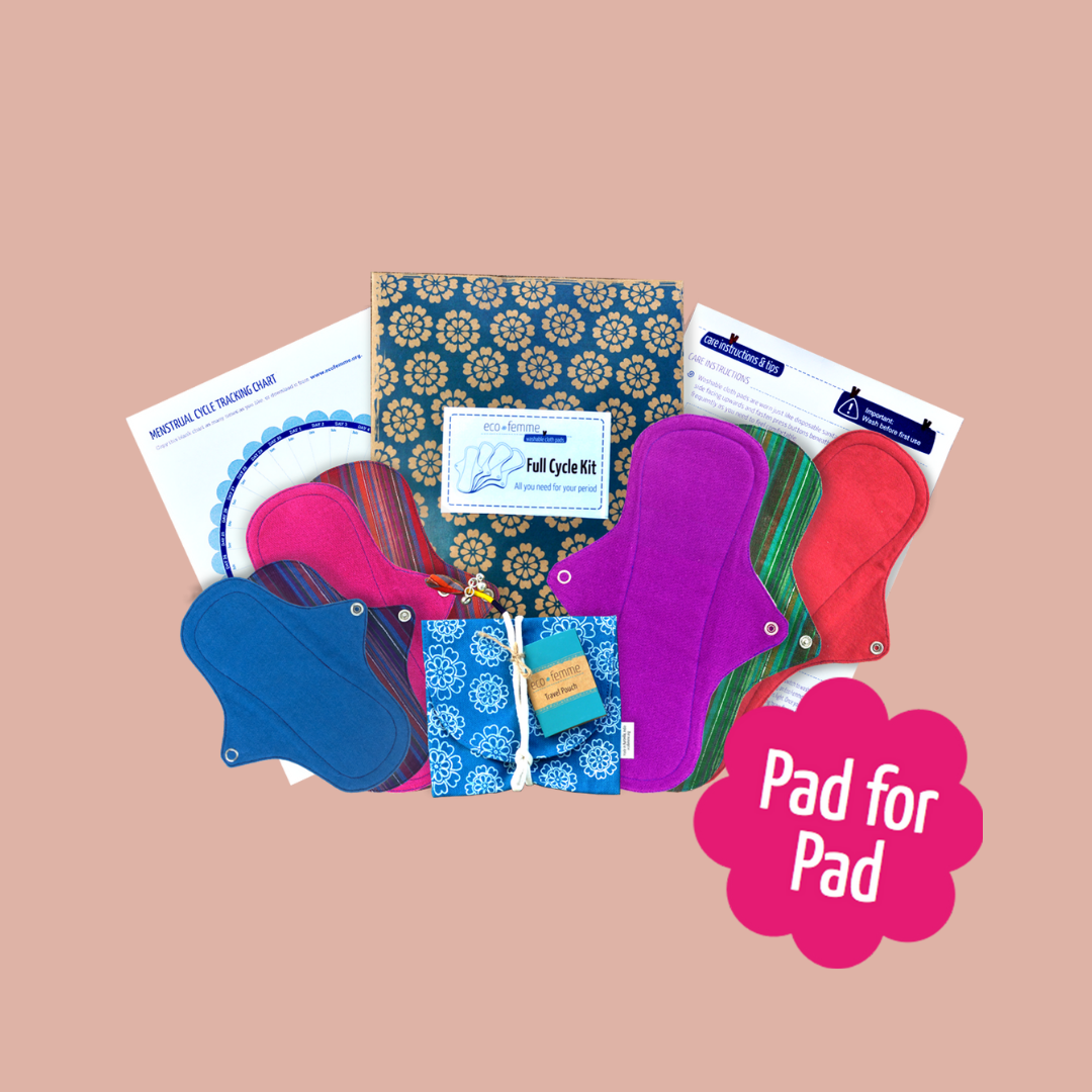 Complete and eco-friendly menstrual care set for comfortable and sustainable periods