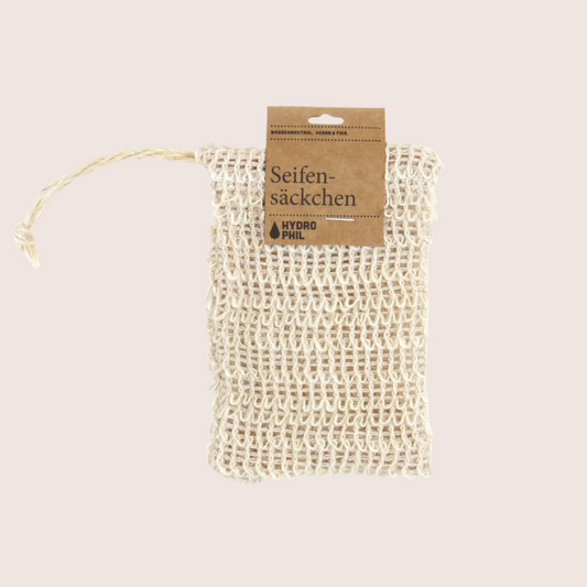 Hydrophil Sisal Soap Pouch - Eco-friendly exfoliating pouch for sustainable skincare.