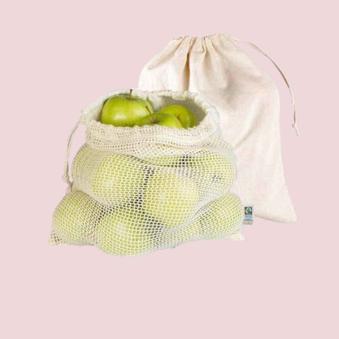 Reusable and eco-friendly bags for plastic-free produce shopping and storage.